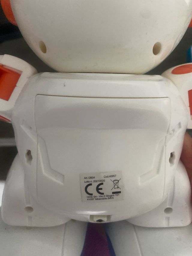 Robot giocattolo spaziale con telecomando