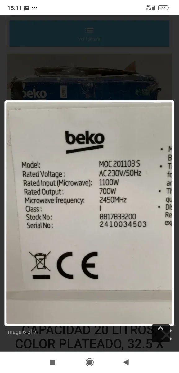 Microondas Beko