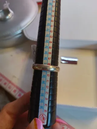 Alianza Plata de Ley Hombre talla 31 y talla 28mm