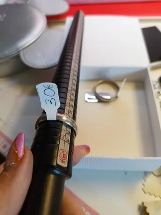 Alianza Plata de Ley Hombre talla 31 y talla 28mm