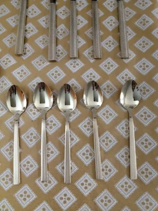 Set Posate Dorate Metallo