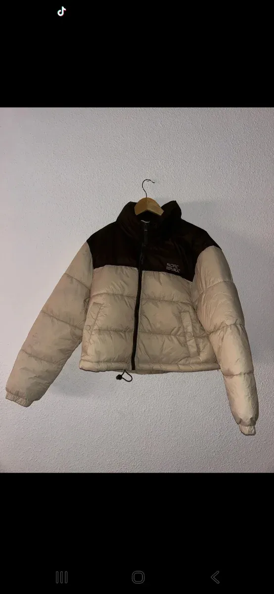Chaqueta Pacífic Repúblic bicolor beige y marrón