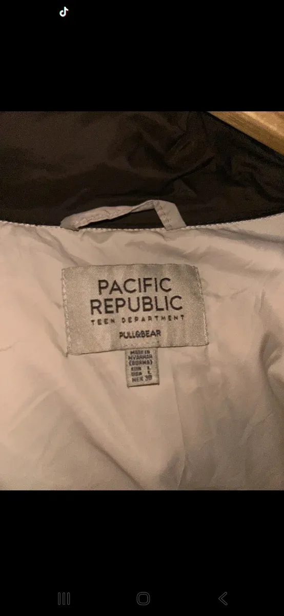 Chaqueta Pacífic Repúblic bicolor beige y marrón