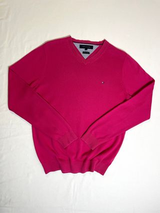 Jersey Tommy Hilfiger Algodón Premium Rosa Punto S