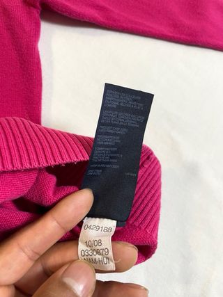 Jersey Tommy Hilfiger Algodón Premium Rosa Punto S