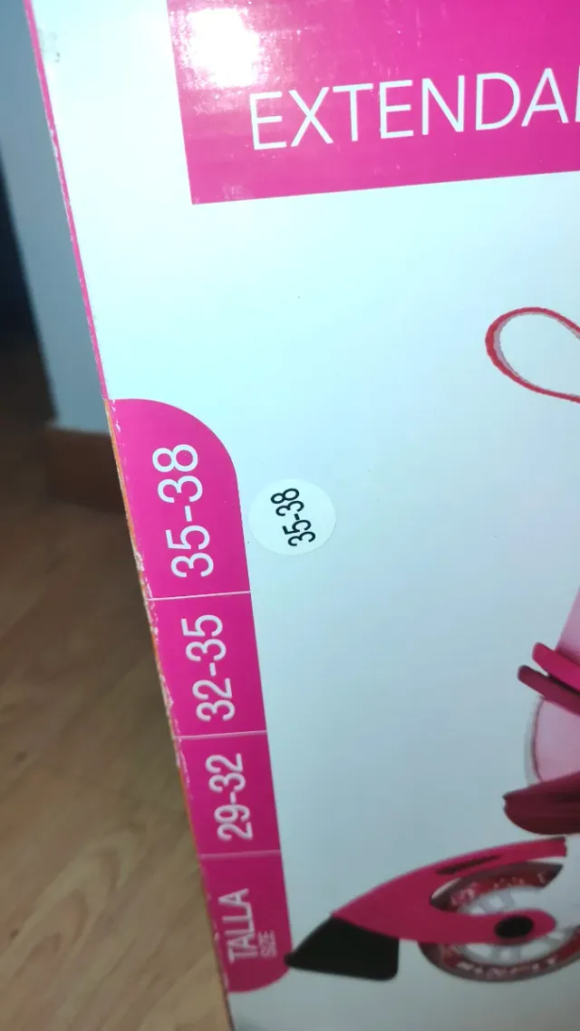 Patines Extensibles Runfit Talla 29-38 Rosa Nuevos