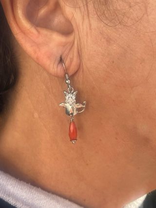 Orecchini fatti a mano diavoletti