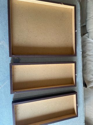 Set 3 Cuadros Tulipan Madera