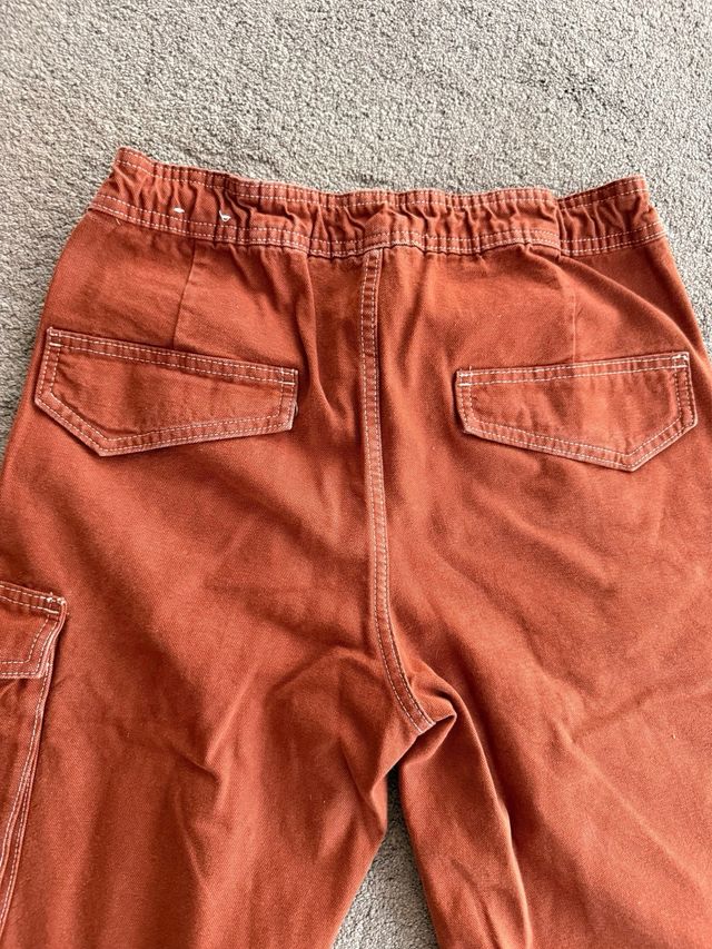 Pantalones cargo Zara marrones talla S