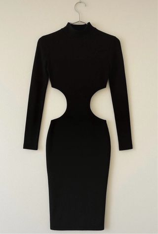 Vestito nero cut-out