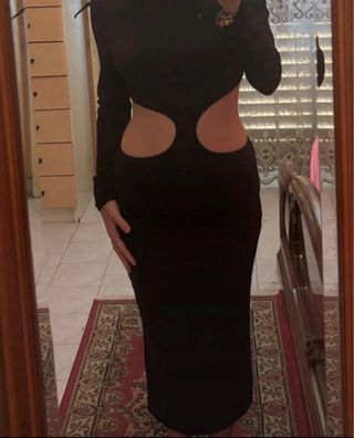 Vestito nero cut-out