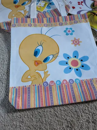 Set 5 Borse di plastica con personaggi