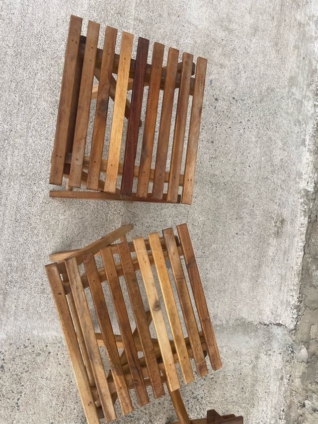 Maceteros de madera Ikea Bjuron