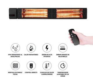 Calefactor terraza 3000W Vonroc