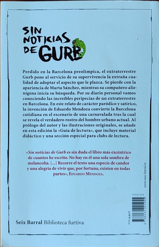 Eduardo Mendoza: Sin noticias de Gurb.