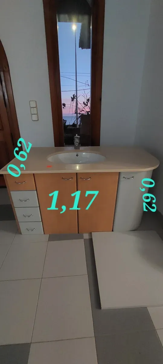 Muebles de baño piedra y madera todo por 300€ urge