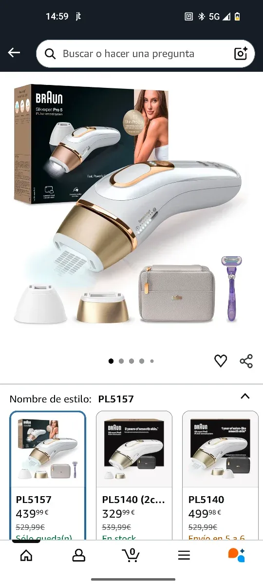 Braun Silk-expert Pro 5 Depiladora IPL
