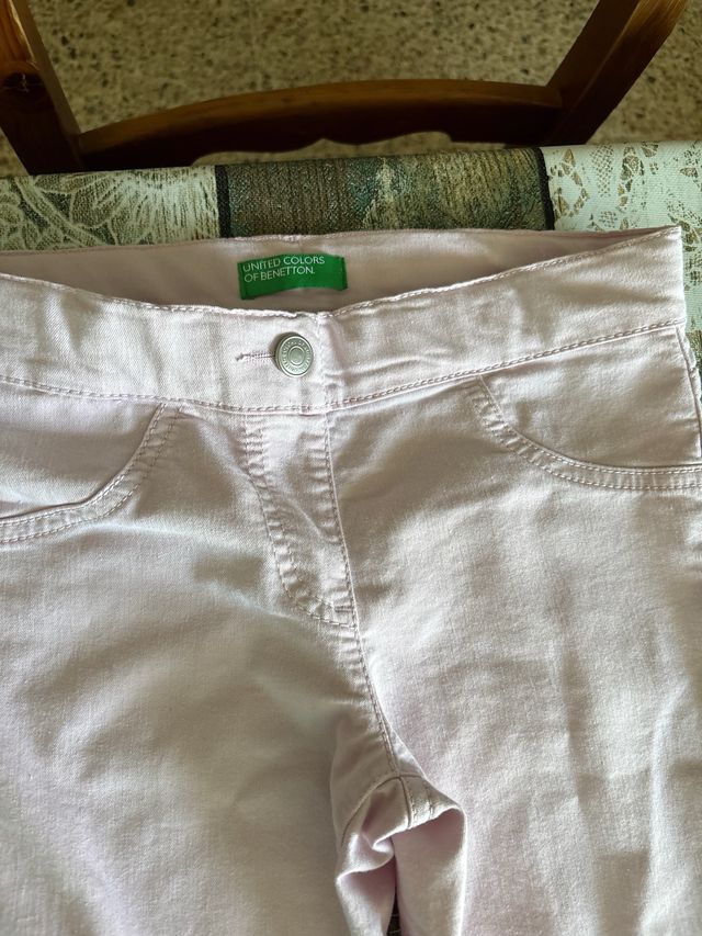 Pantalón pitillo niña lila 150 cm