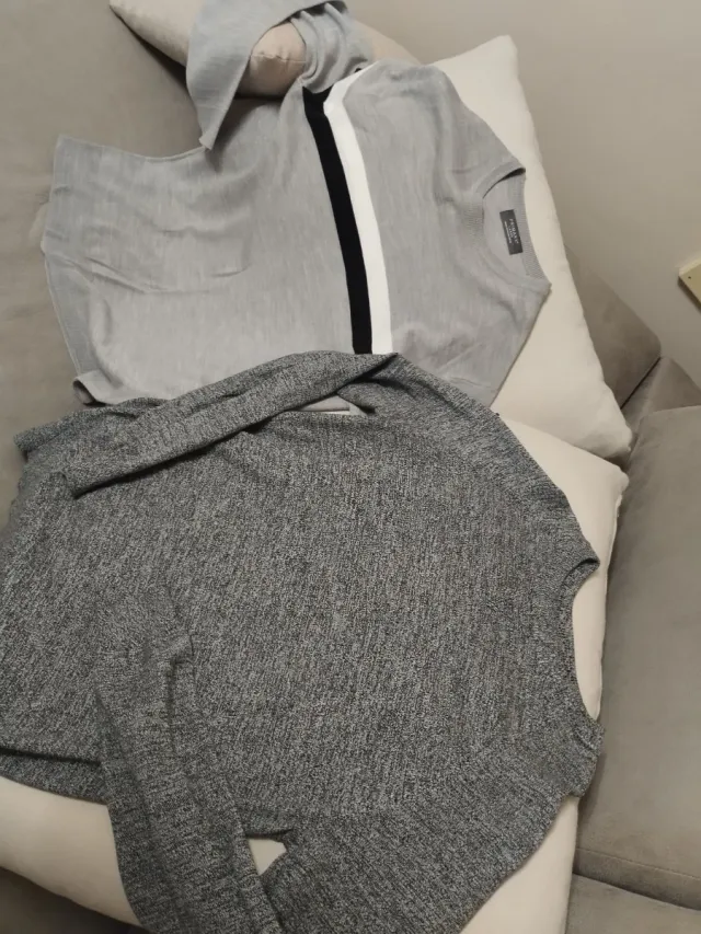 Lote 2 jerséis grises Talla L