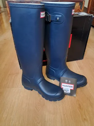 Botas Hunter Mujer Azul Talla 37