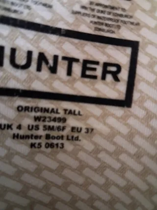 Botas Hunter Mujer Azul Talla 37