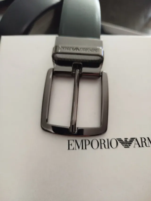 Cinturón Emporio Armani Negro Caballero