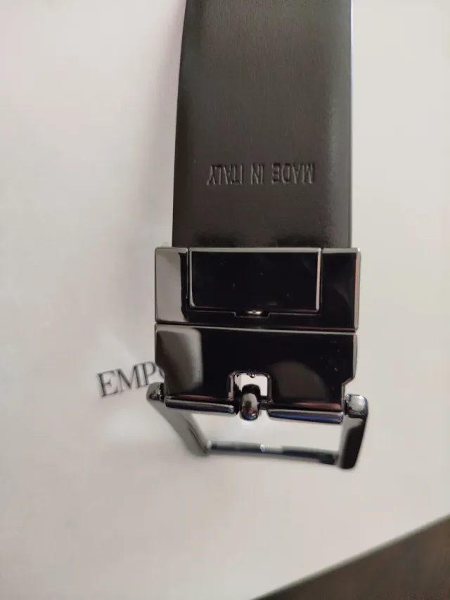 Cinturón Emporio Armani Negro Caballero