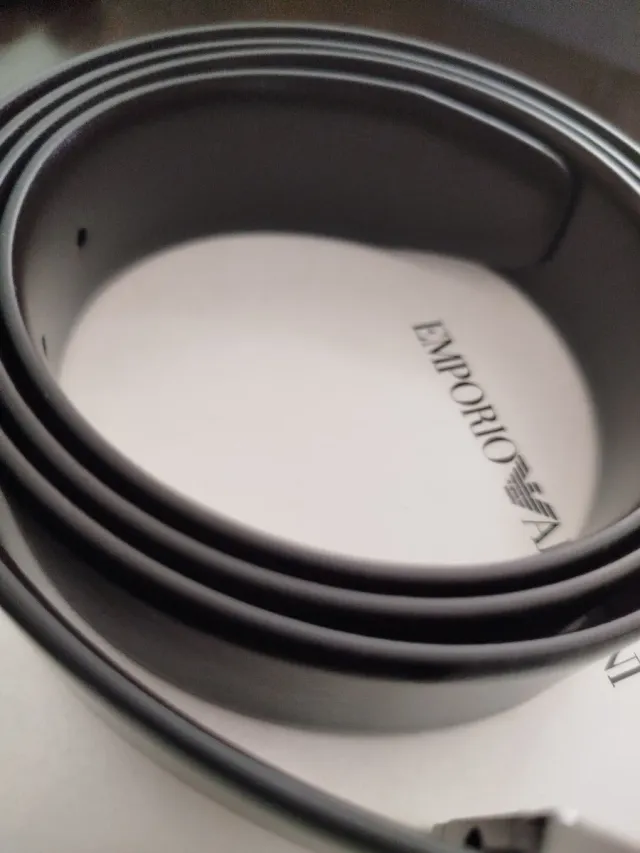 Cinturón Emporio Armani Negro Caballero