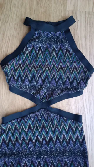 Vestido fiesta Bershka zig-zag