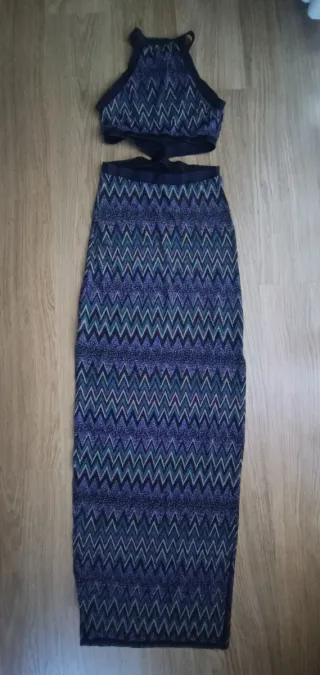 Vestido fiesta Bershka zig-zag