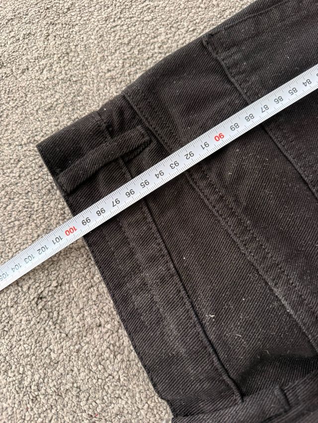 Pantalones Cargo Zara Negros Talla 36