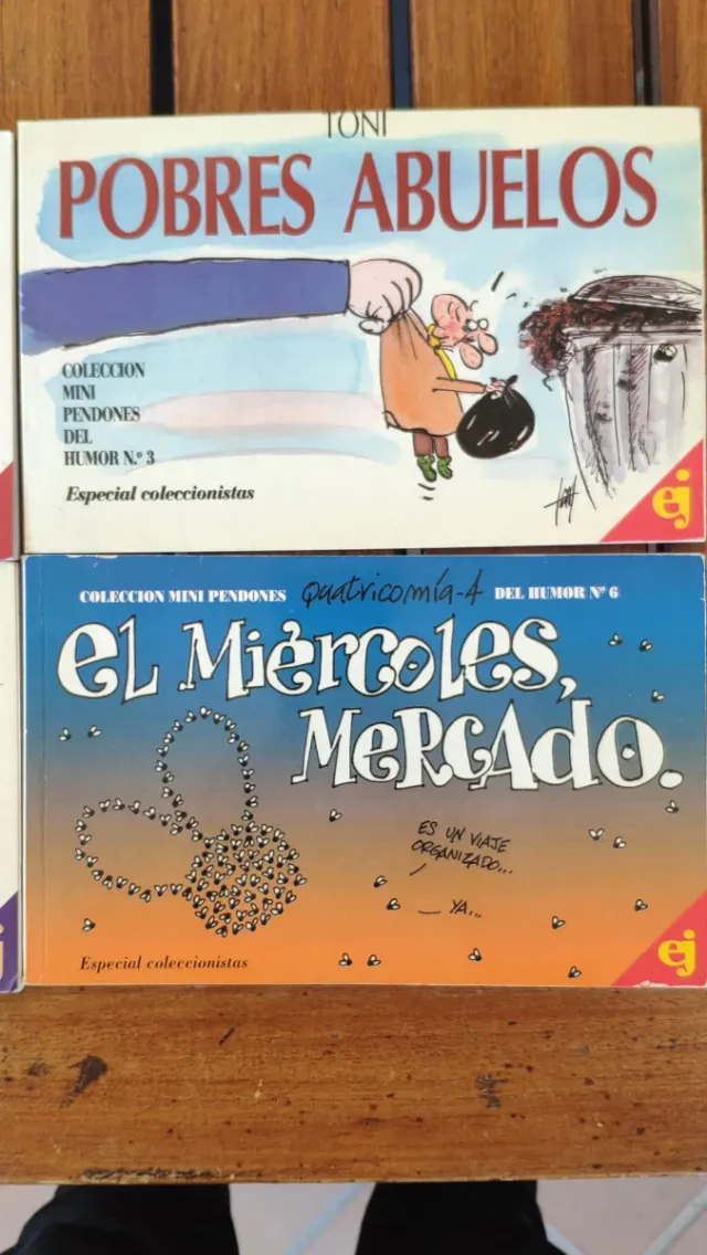 Colección mini pendones del humor 3 y 6.