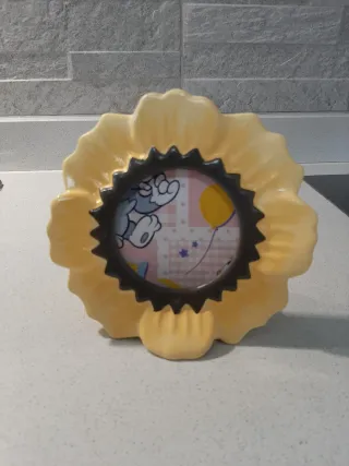 Portafoto Girasole in ceramica