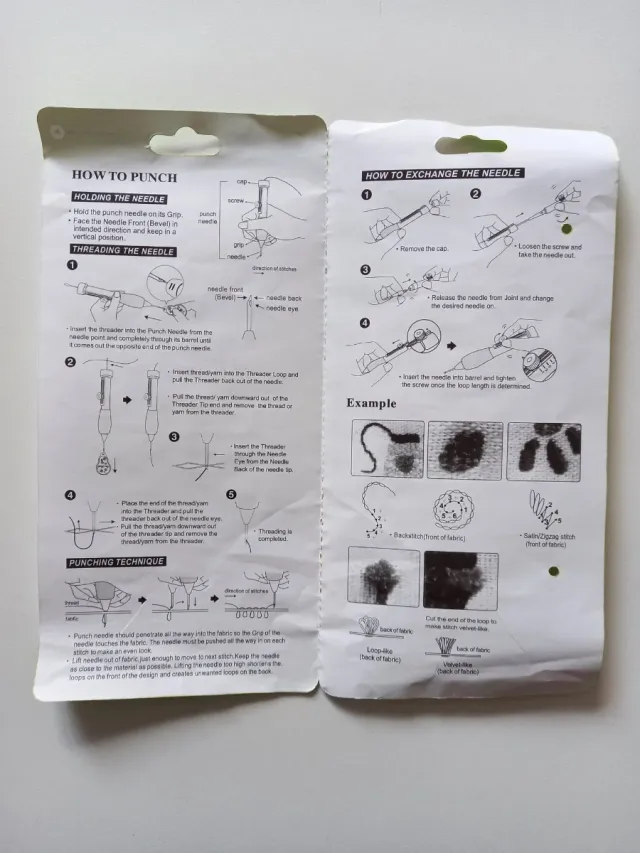 Kit de aguja de punch needle