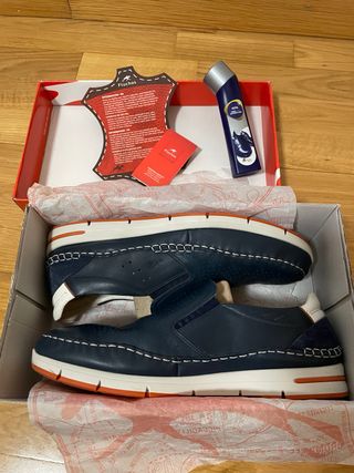 Mocasines Fluchos de Piel con crema