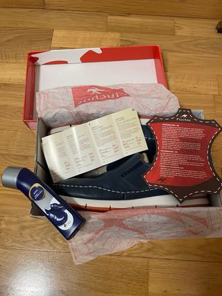 Mocasines Fluchos de Piel con crema