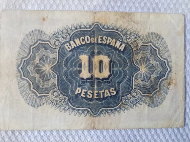 Billete 10 Pesetas Banco de España 1935