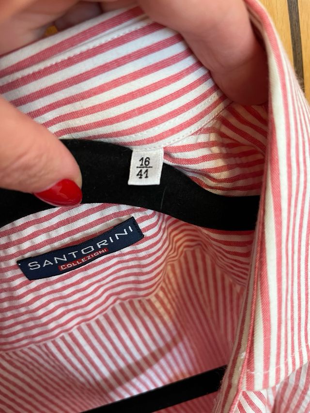 Camisa de rayas rojas y blancas SANTORINI