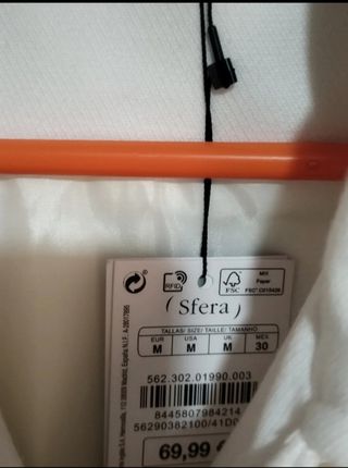 Abrigo 3/4 efecto capa blanco