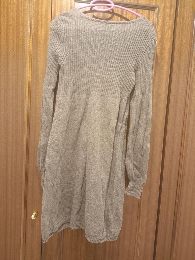 Vestido marron de punto de CLOCKHOUSE