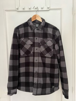 Sobrecamisa Volcom cuadros gris/negro Talla XS