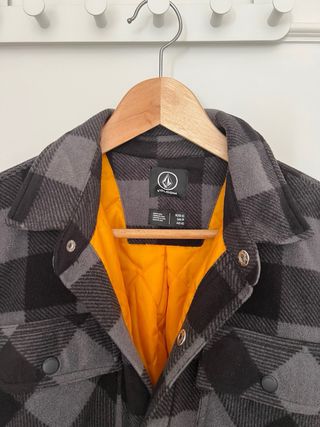 Sobrecamisa Volcom cuadros gris/negro Talla XS