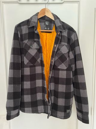 Sobrecamisa Volcom cuadros gris/negro Talla XS