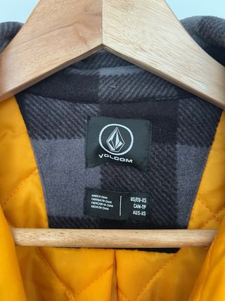 Sobrecamisa Volcom cuadros gris/negro Talla XS