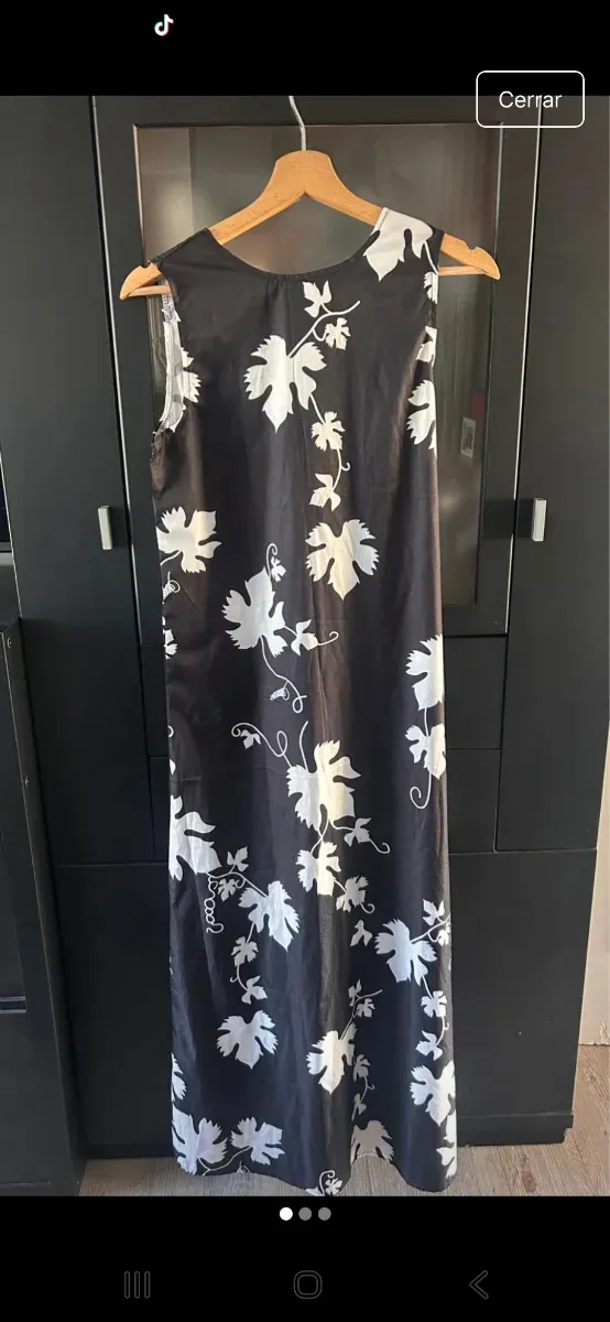 Vestido largo estampado floral talla S