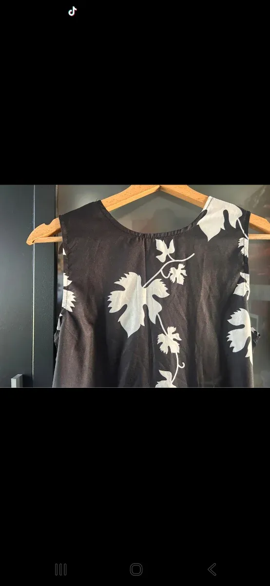 Vestido largo estampado floral talla S