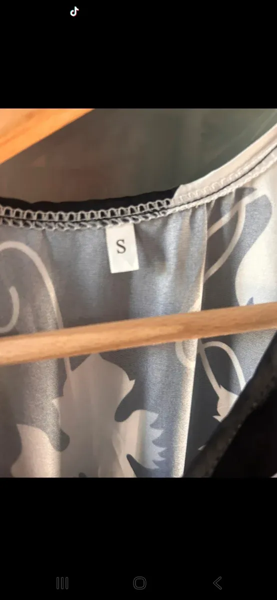 Vestido largo estampado floral talla S