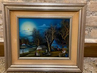 Quadro naif dipinto a mano