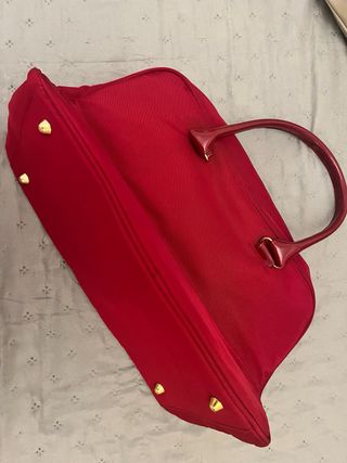 Bolso de viaje Lancome rojo