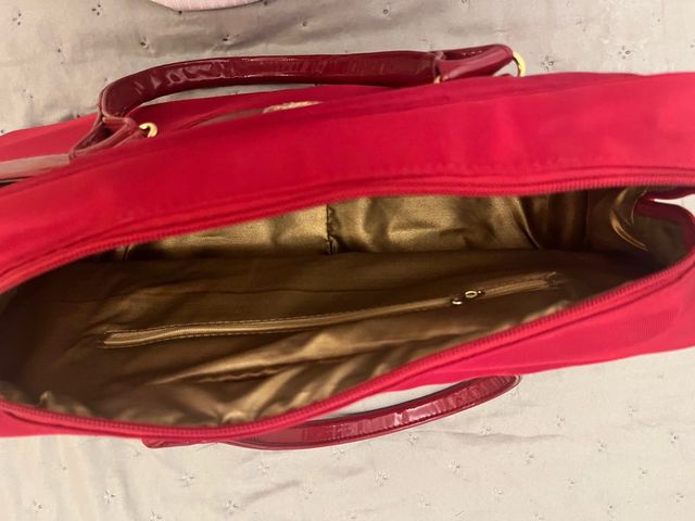 Bolso de viaje Lancome rojo